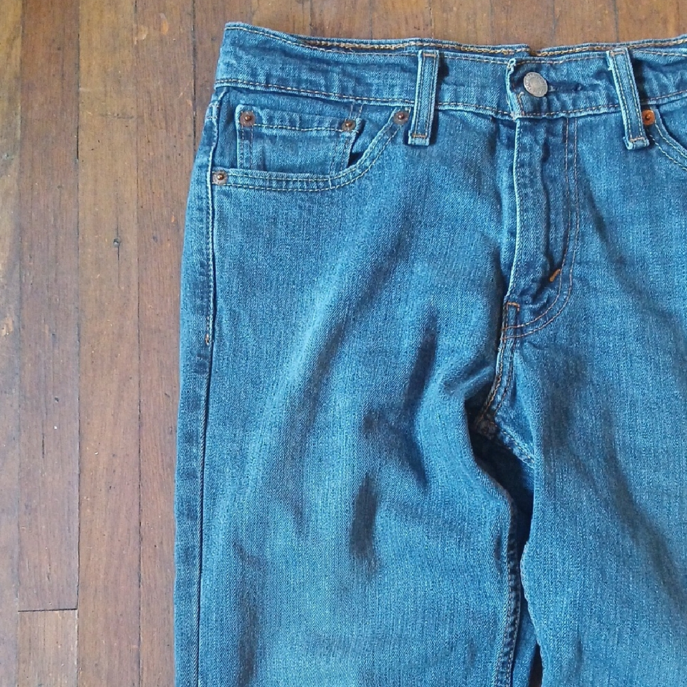 Levi's Blue Straight Jeans Timeless Style - Picture 7 of 13